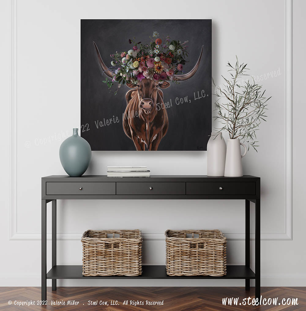 SHOP DAHLIA STEEL COW ANIMALS