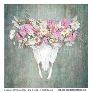 Flora Bison Skull