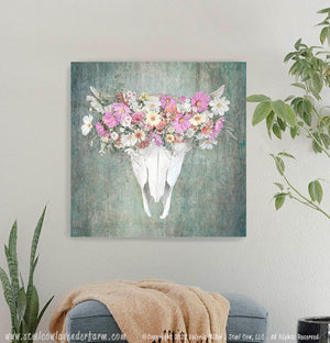 Flora Bison Skull