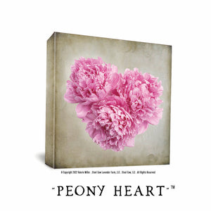 Pink Peony Heart