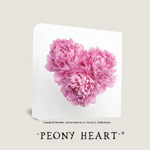 Pink Peony Heart