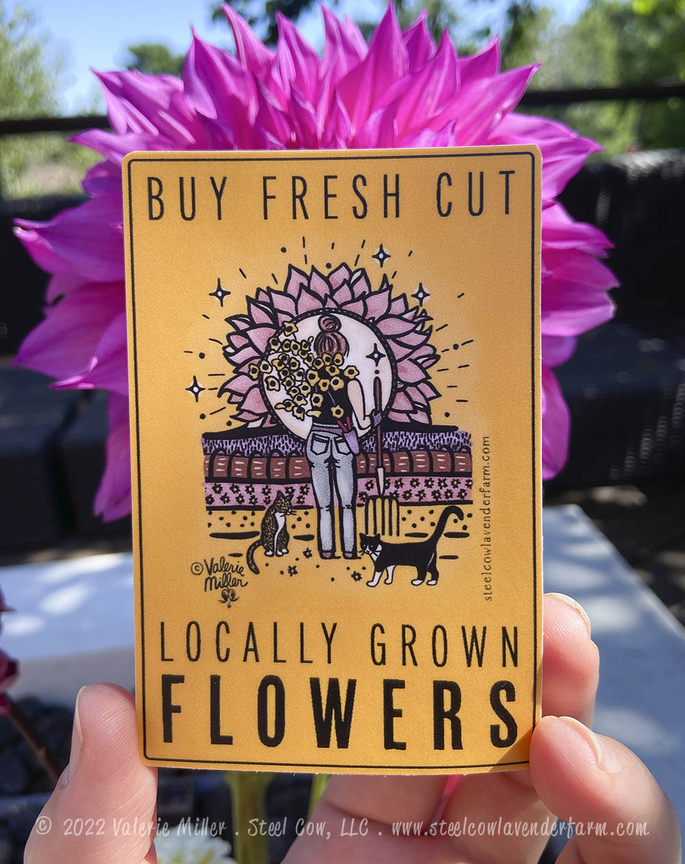 Buy Fresh Cut Flowers Sticker